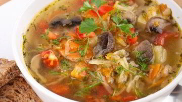 Рецепт Щей с грибами по-монастырски