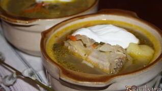 Рецепт Щей с квашеной капустой и молодым щавлем