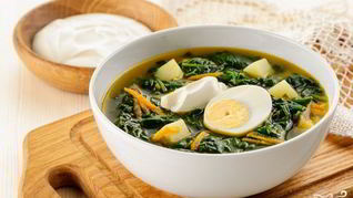 Рецепт Щей со шпинатом