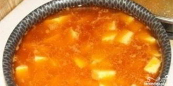 Рецепт шурпы из баранины по-узбекски