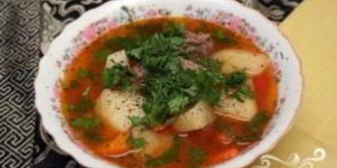 Рецепт шурпы из баранины по-узбекски