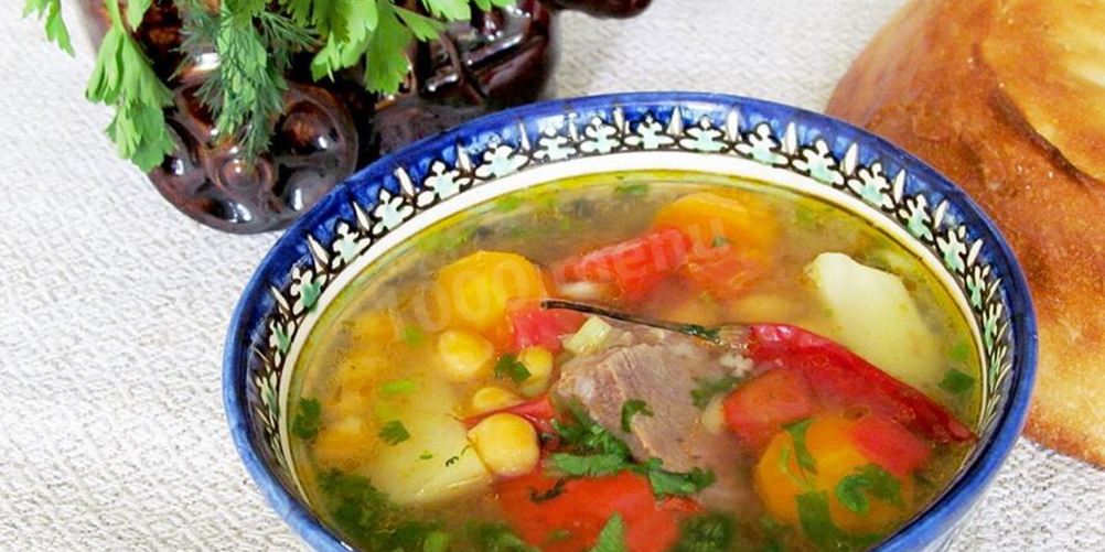 Как приготовить шурпу из баранины в казане