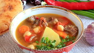 Рецепт Жареной шурпы по-узбекски