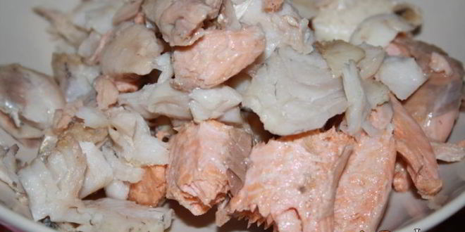 Рецепт сливочного супа с форелью, судаком и шпинатом