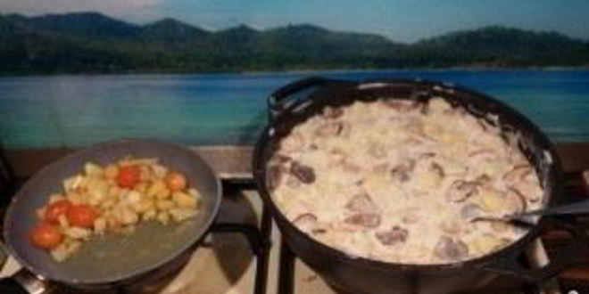 Рецепт грибной солянки с картошкой и сметаной