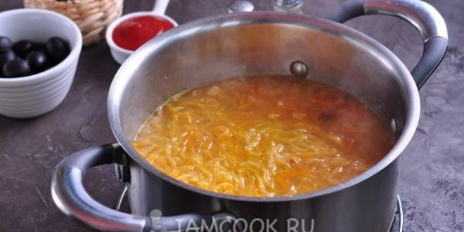 Рецепт постной солянки с фасолью