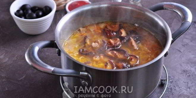 Рецепт постной солянки с фасолью