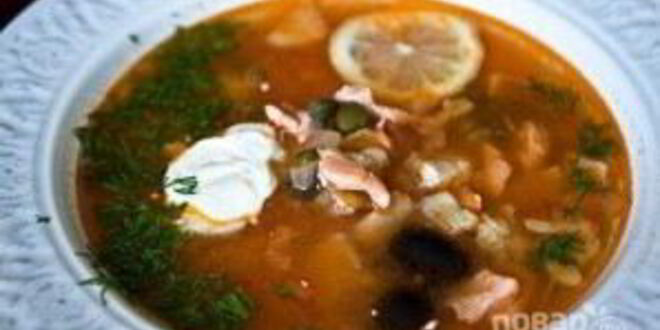 Рецепт простой рыбной солянки