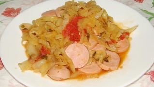 Рецепт Солянки из капусты с сосисками