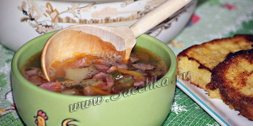 Как приготовить солянку охотничьи колбаски