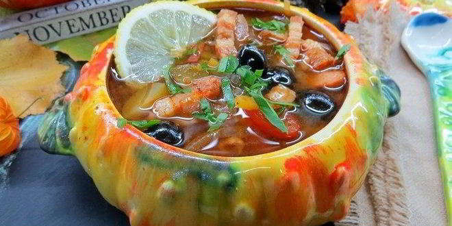 Рецепт солянки осенней с тыквой