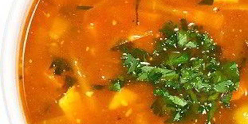 Как приготовить солянку по-вегетариански с шампиньонами и адыгейским сыром