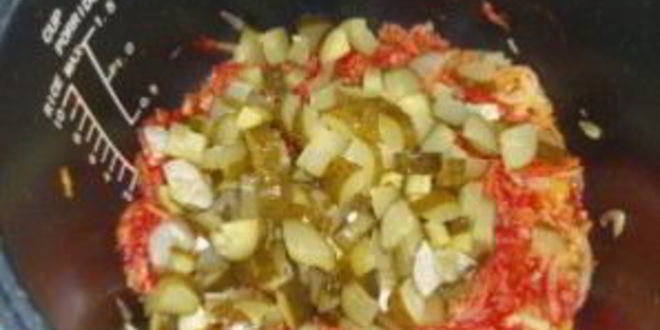 Рецепт солянки с курицей в мультиварке