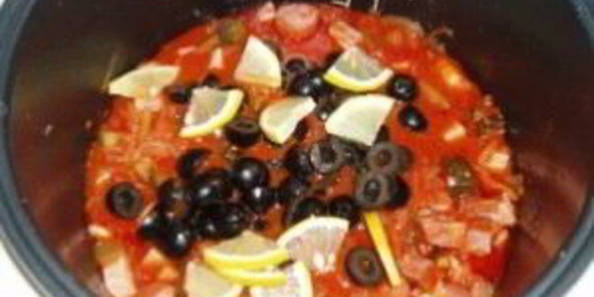 Рецепт солянки с курицей в мультиварке