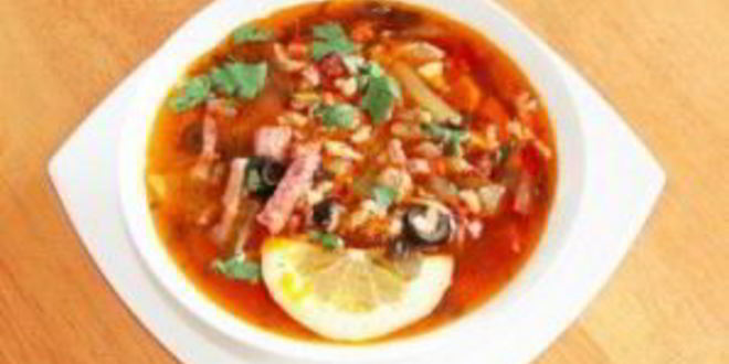 Рецепт солянки с томатной пастой