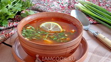 Рецепт Солянки сборной мясной с картошкой