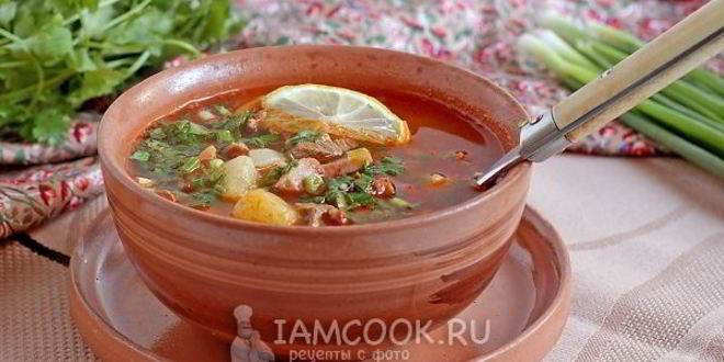 Рецепт солянки сборной мясной с картошкой