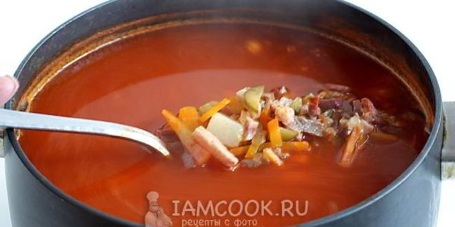 Рецепт солянки сборной мясной с картошкой