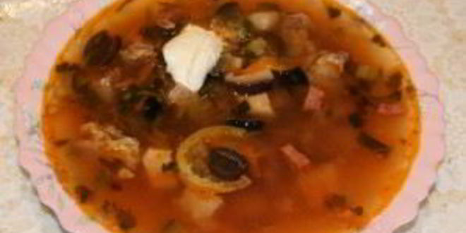 Рецепт солянки со свининой в мультиварке