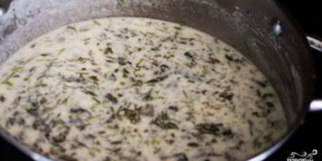 Рецепт супа из йогурта с зеленью