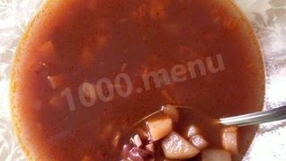 Рецепт Супа из красной фасоли в томатном соусе