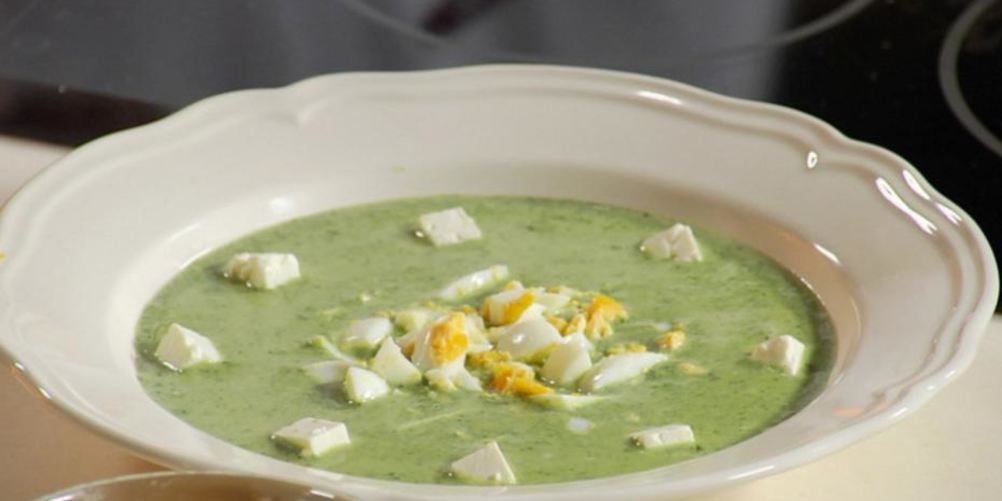 Как приготовить суп из шпината с брынзой