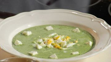 Рецепт Супа из шпината с брынзой