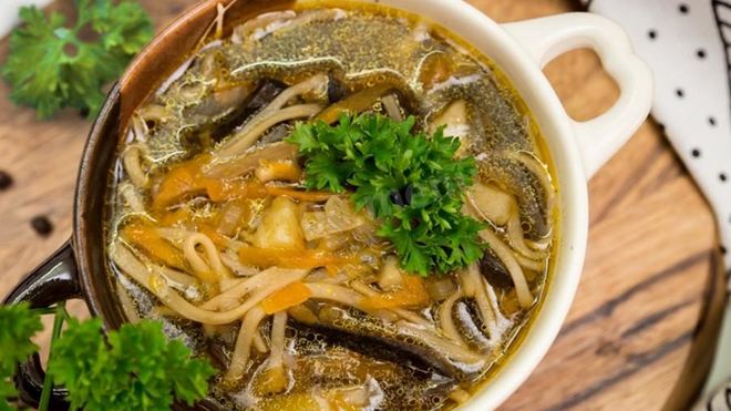 Рецепт Супа из сушеных подосиновиков