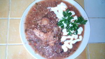 Рецепт Харчо с орехами и черносливом