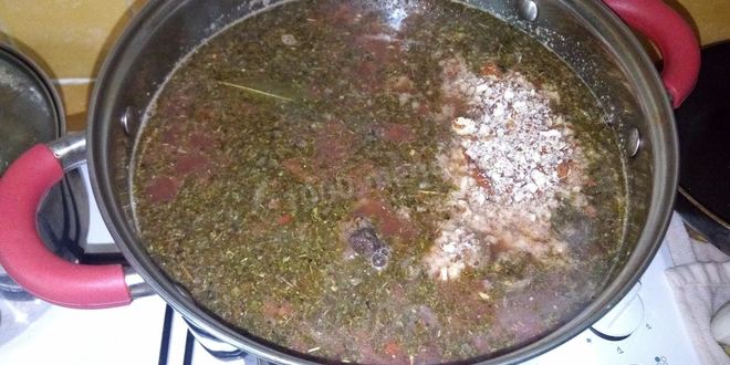 Рецепт харчо с орехами и черносливом