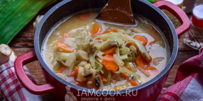 Рецепт горохового супа-пюре с копченостями