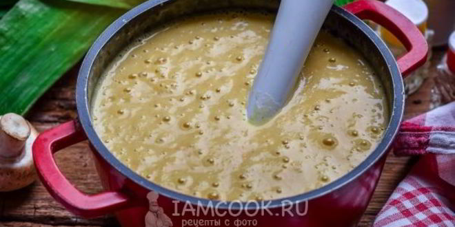 Рецепт горохового супа-пюре с копченостями