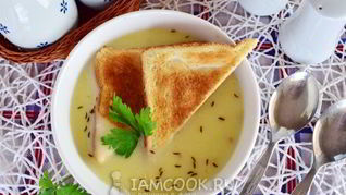 Рецепт Картофельного супа-пюре на сметане