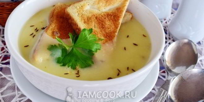 Рецепт картофельного супа-пюре на сметане