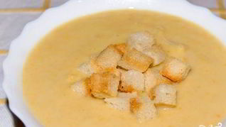 Рецепт Картофельного супа-пюре с гренками