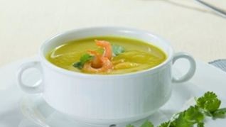 Рецепт Картофельного супа-пюре с креветками
