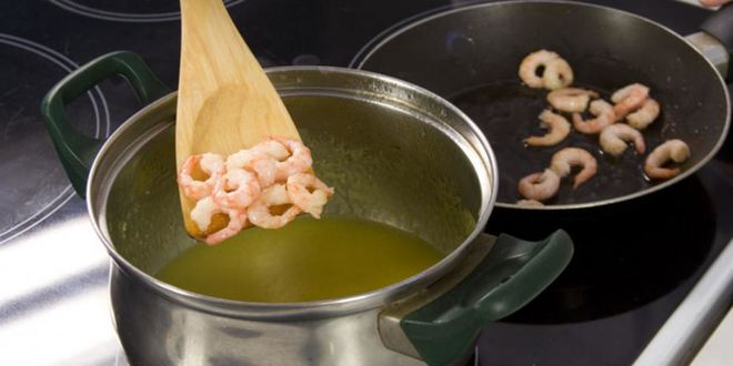 Рецепт картофельного супа-пюре с креветками