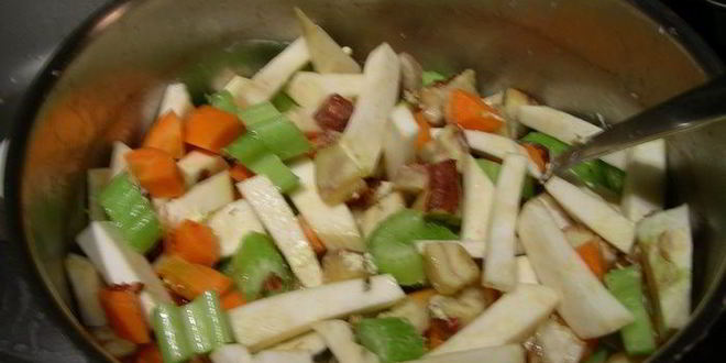 Рецепт нежного супа-пюре биск из овощей и каштанов