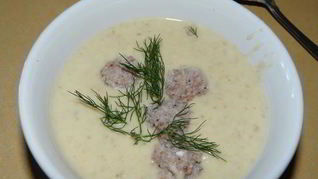 Рецепт Супа-пюре грибного с фрикадельками