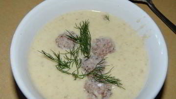 Рецепт Супа-пюре грибного с фрикадельками