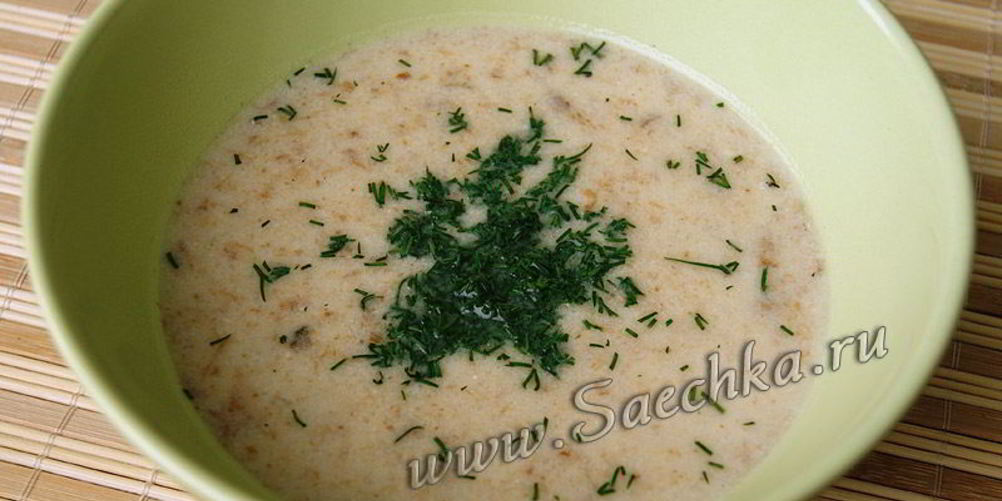 Как приготовить суп-пюре грибной