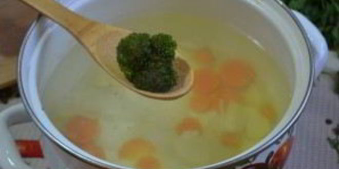 Рецепт супа-пюре из брокколи и цветной капусты