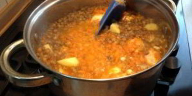 Рецепт супа-пюре из чечевицы зеленой