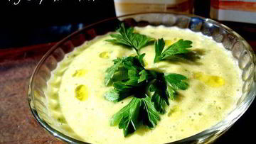 Рецепт Супа-пюре из петрушки с сыром бри