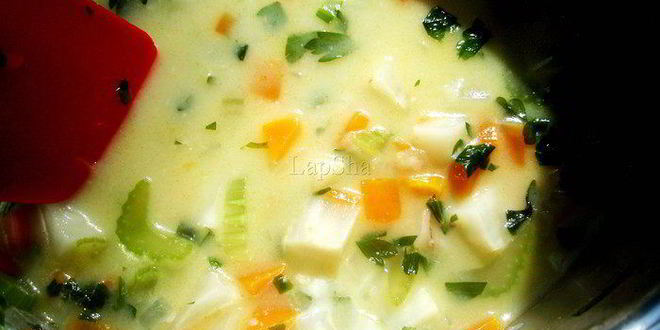 Рецепт супа-пюре из петрушки с сыром бри