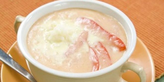 Рецепт супа-пюре из риса, лука и помидоров