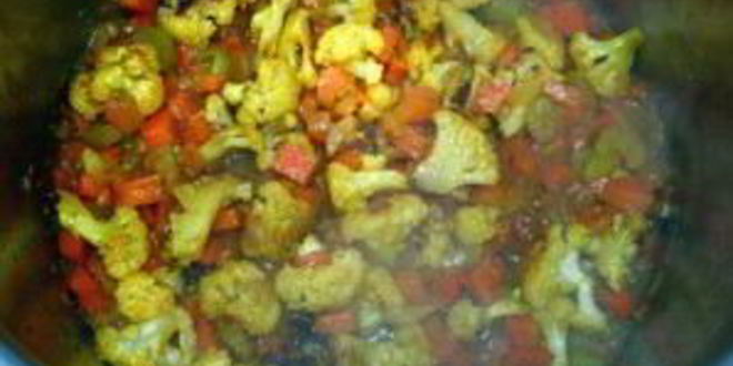 Рецепт супа-пюре из цветной капусты с куркумой