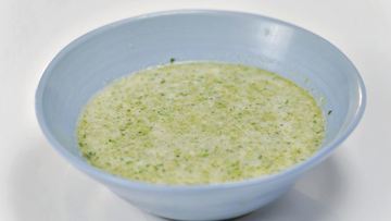 Рецепт Супа-пюре из зеленого горошка и лимона