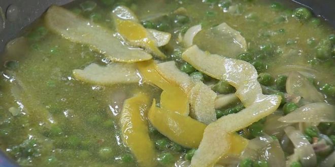 Рецепт супа-пюре из зеленого горошка и лимона