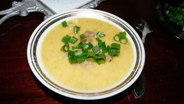 Рецепт Супа-пюре картофельного с копченным кальмаром